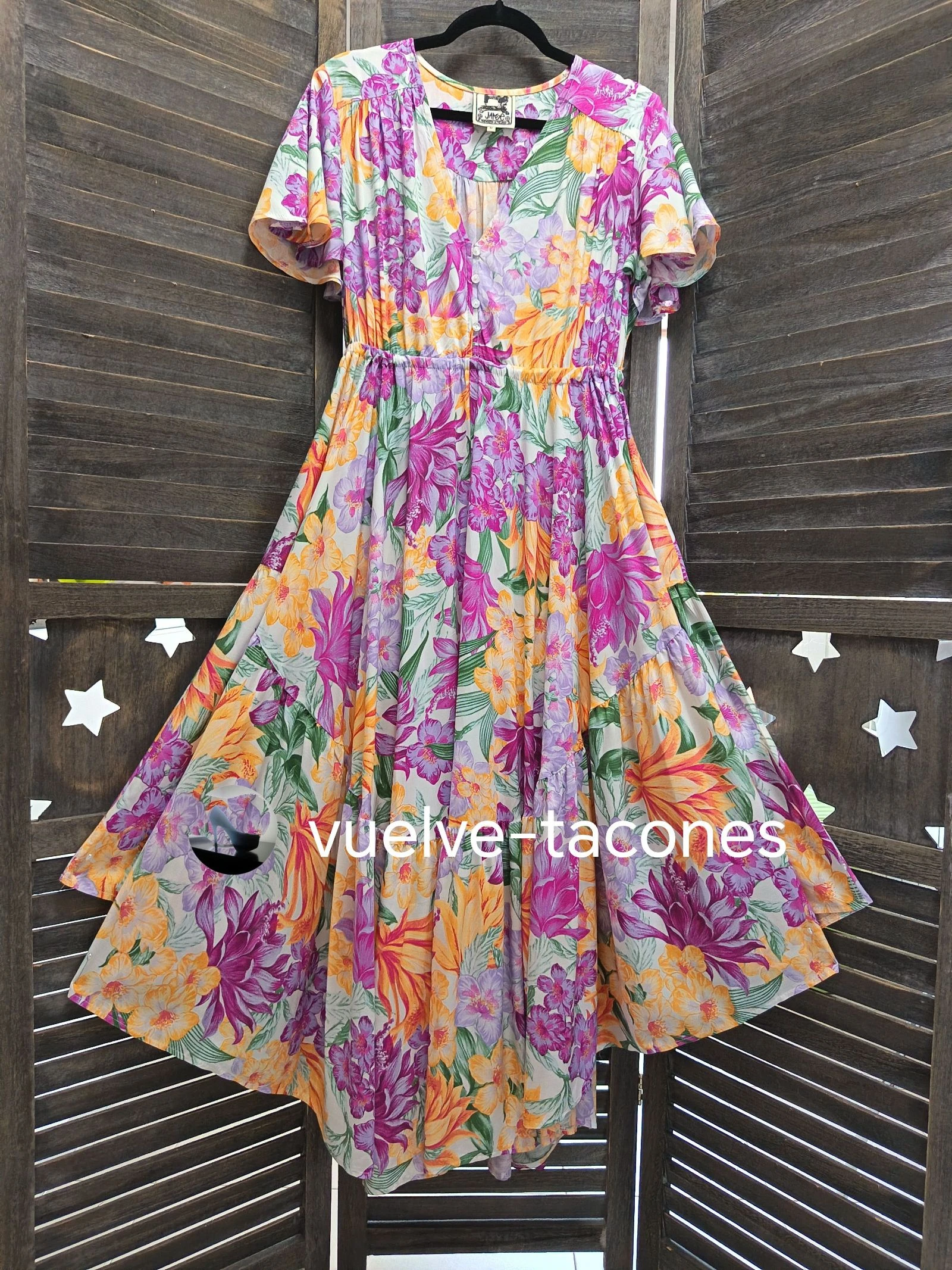 Asymmetrische bloemenjurk ♡ JAASE * maat M – photo 3